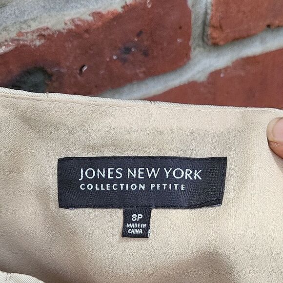 Jones New York Tan Midi A-Line Skirt - Picture 2 of 6